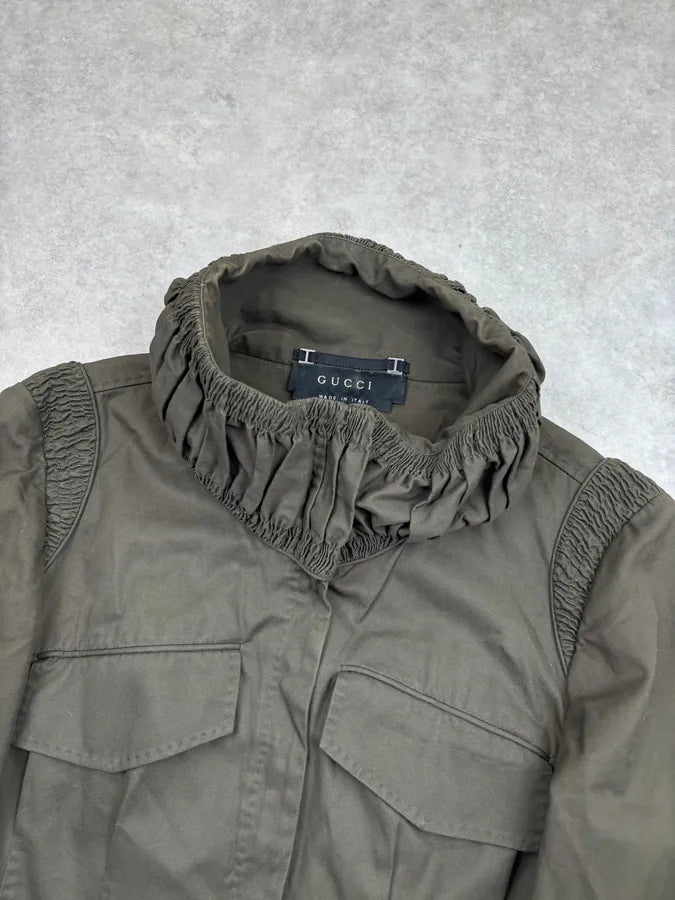 SS2003 Gucci Khaki Green Cargo Light Jacket by Tom Ford gbAuVrv 4