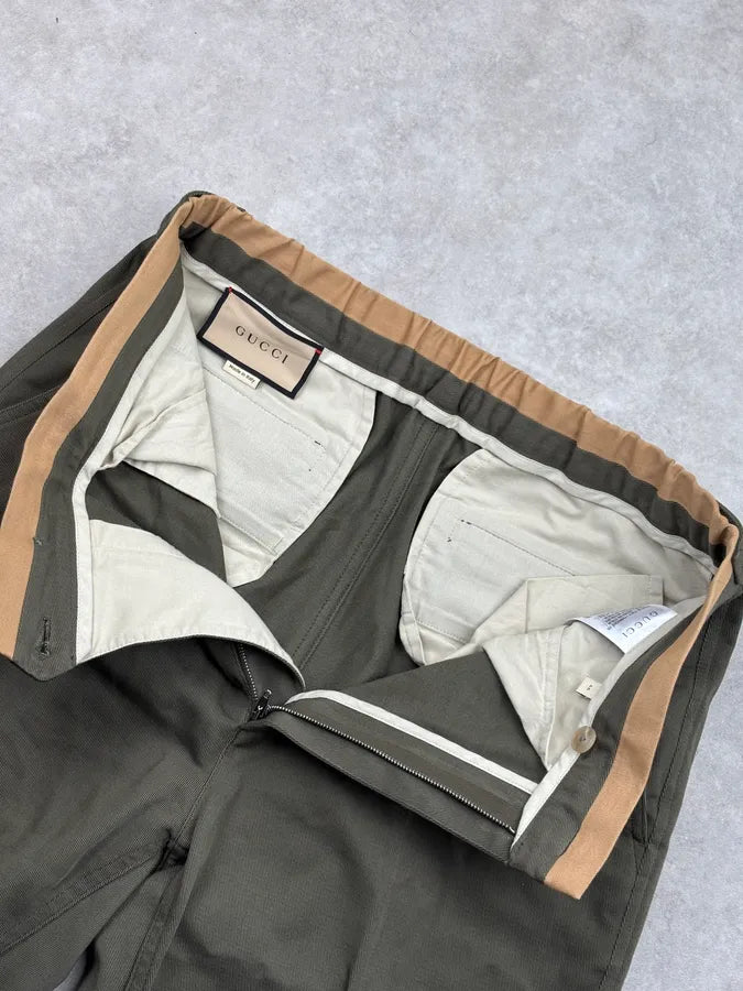 SS2020 Gucci Khaki Cozy Classy Pants SUoQGSn 9