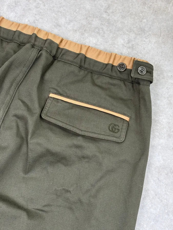 SS2020 Gucci Khaki Cozy Classy Pants SUoQGSn 7