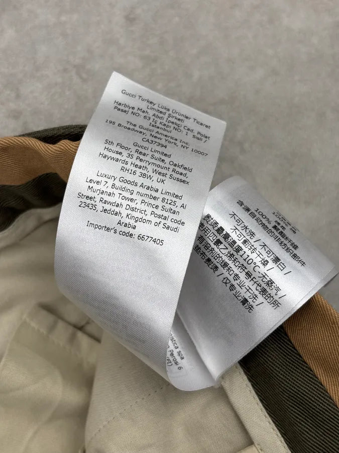 SS2020 Gucci Khaki Cozy Classy Pants SUoQGSn 13