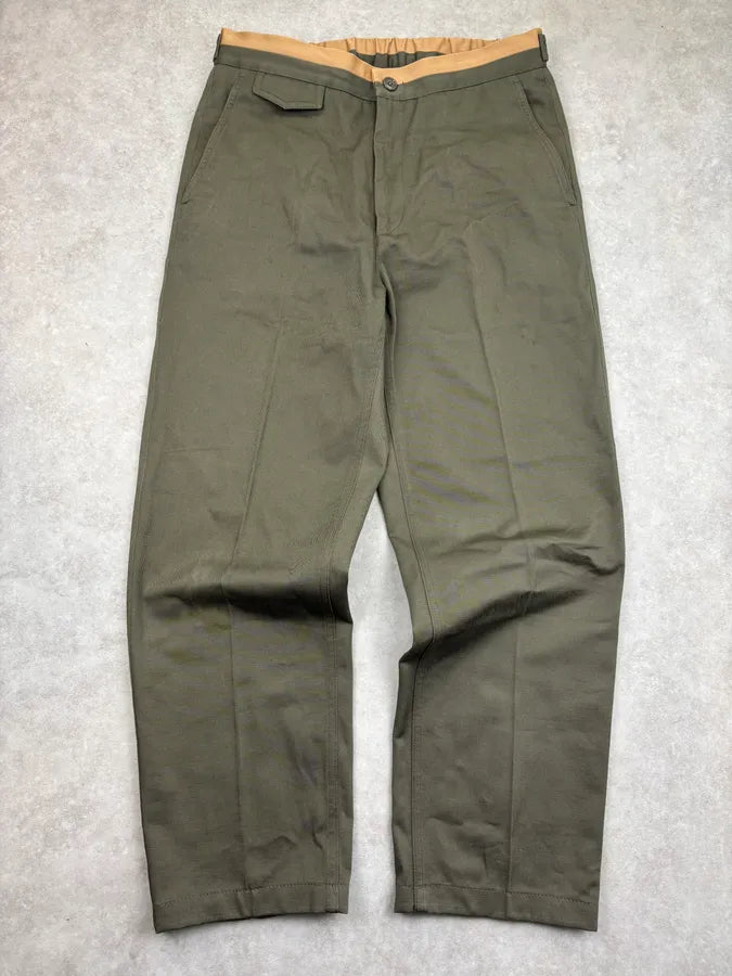 SS2020 Gucci Khaki Cozy Classy Pants SUoQGSn 0