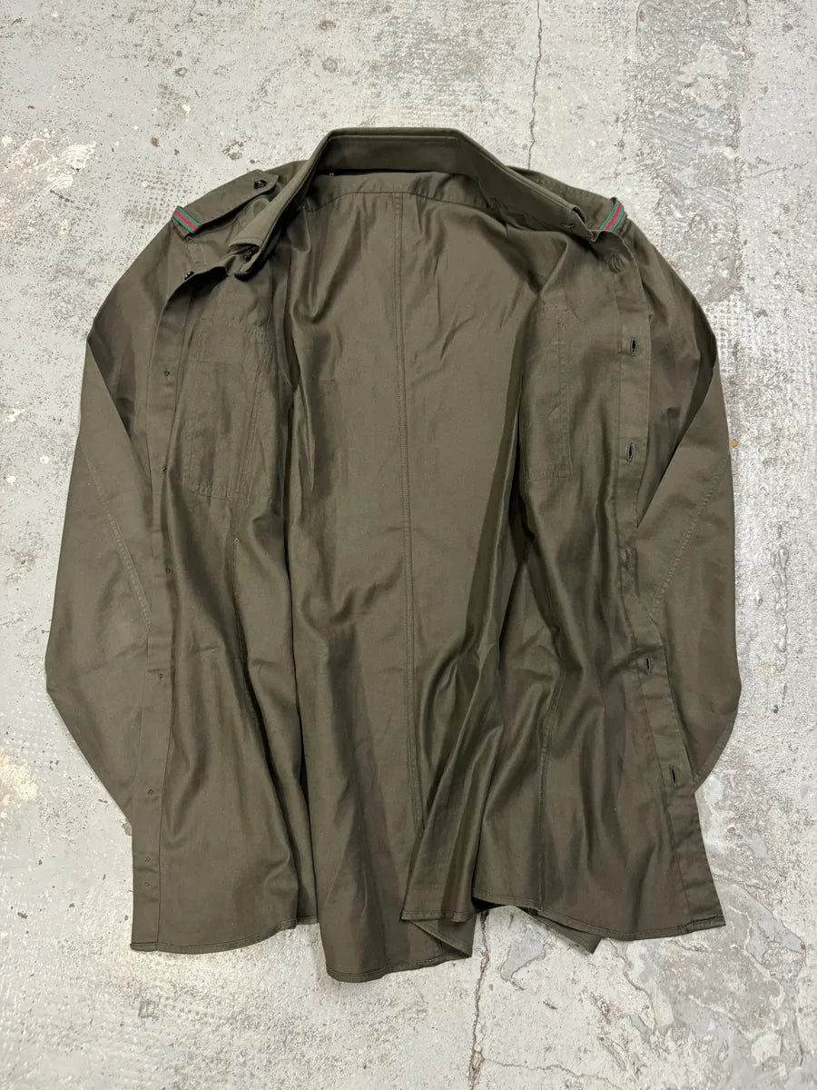 Gucci Khaki Green Military Shirt CNfLoFW 7