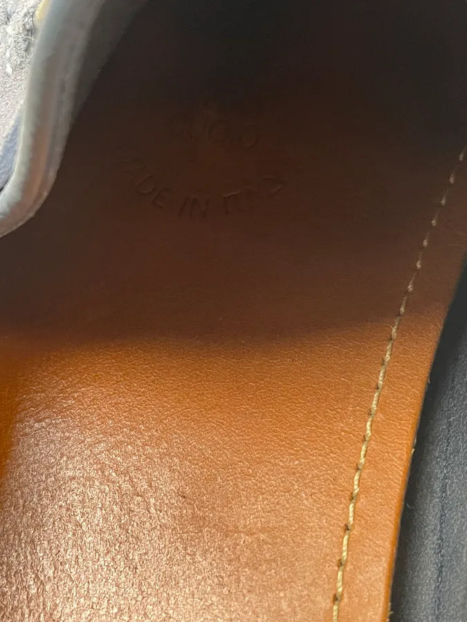 Gucci Light Blue Suede Horsebit Loafer Shoes mamjiuz 7