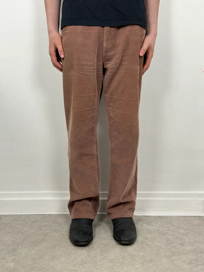2000s Gucci Light Brown Velvet Pants by Tom Ford NAsQelf 1