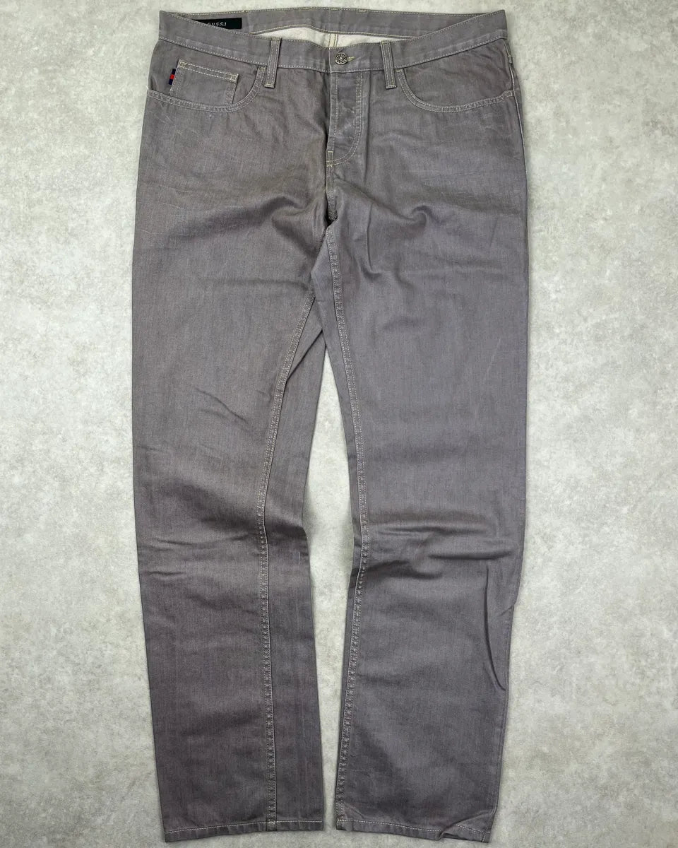 2010s Gucci Light Grey Slim Denim Jeans oAdOsoI 3