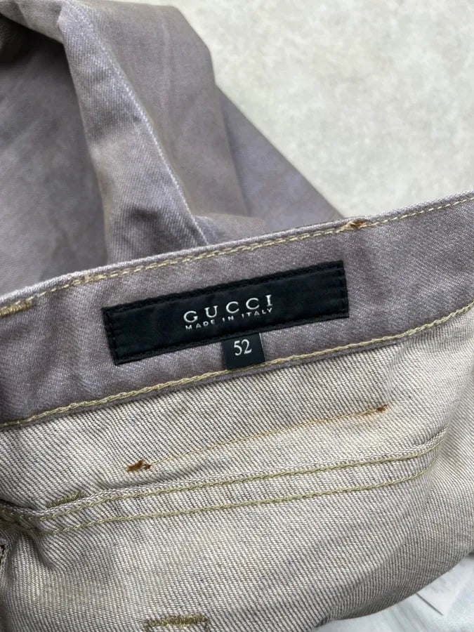 2010s Gucci Light Grey Slim Denim Jeans oAdOsoI 8