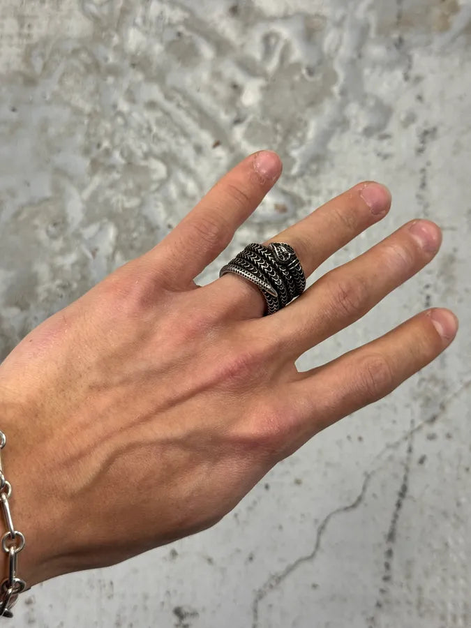 Gucci Long Snake Silver Ring vZbyZlW 1