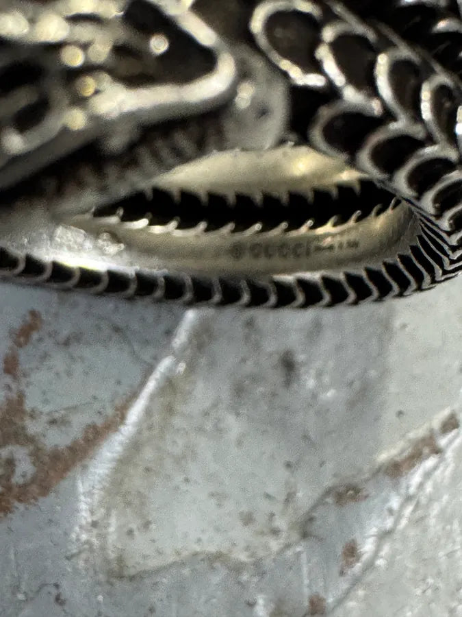 Gucci Long Snake Silver Ring vZbyZlW 7