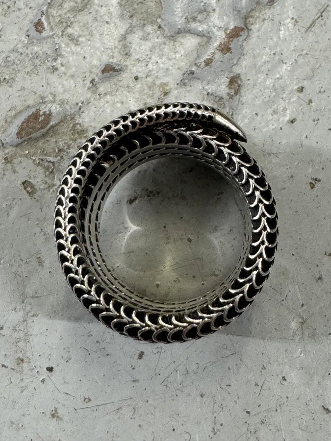 Gucci Long Snake Silver Ring vZbyZlW 8