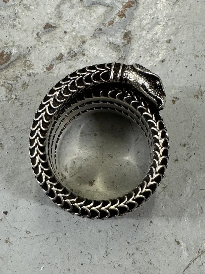 Gucci Long Snake Silver Ring vZbyZlW 9