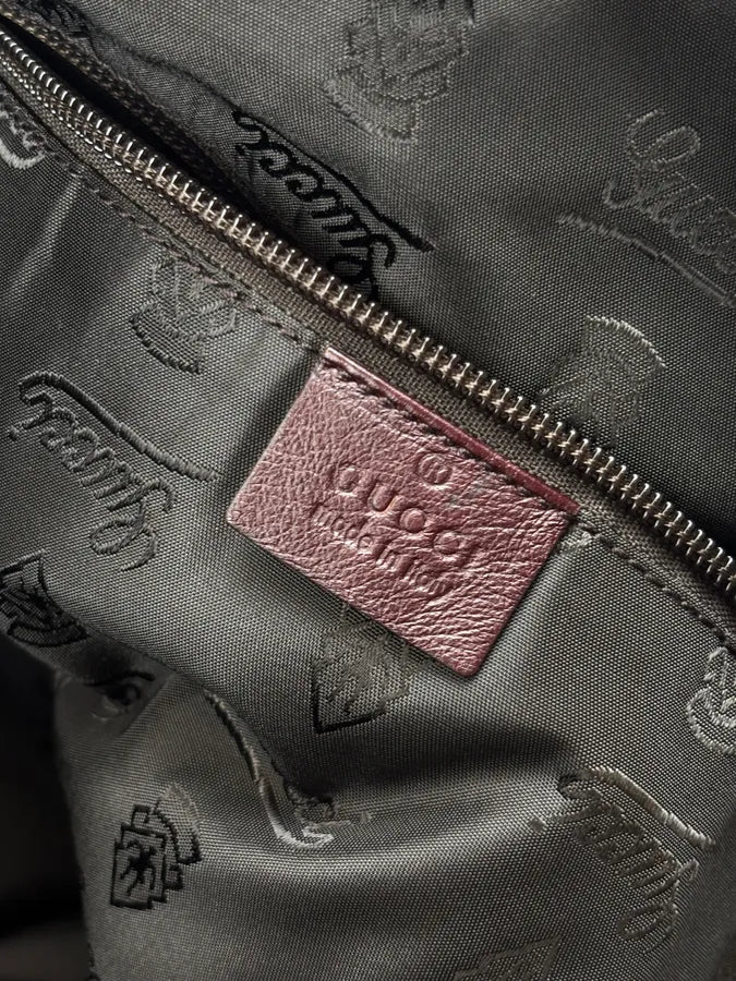 2000s Gucci Rouge Bordeaux Leather Braided Shoulder Bag by Frida Giannini erTiVkg 14