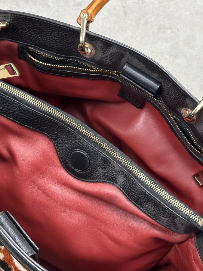 SS2006 Gucci Brown Pony Hair Leather Bamboo Bag by Frida Giannini pVlxqRX 25