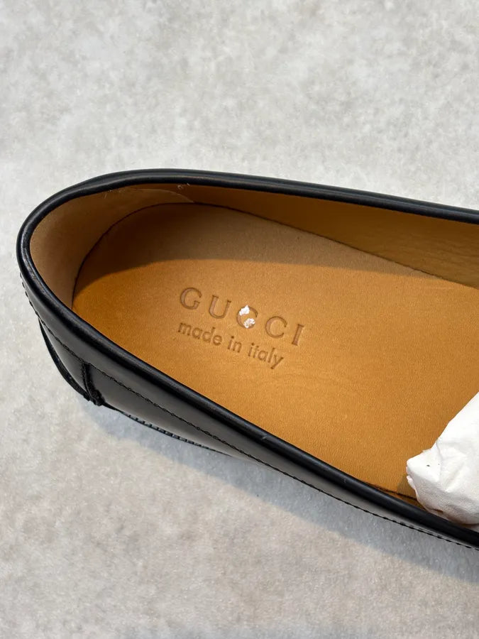 Gucci Millennial Ribot GG Supreme Tassel Loafers Black llVLfRI 9