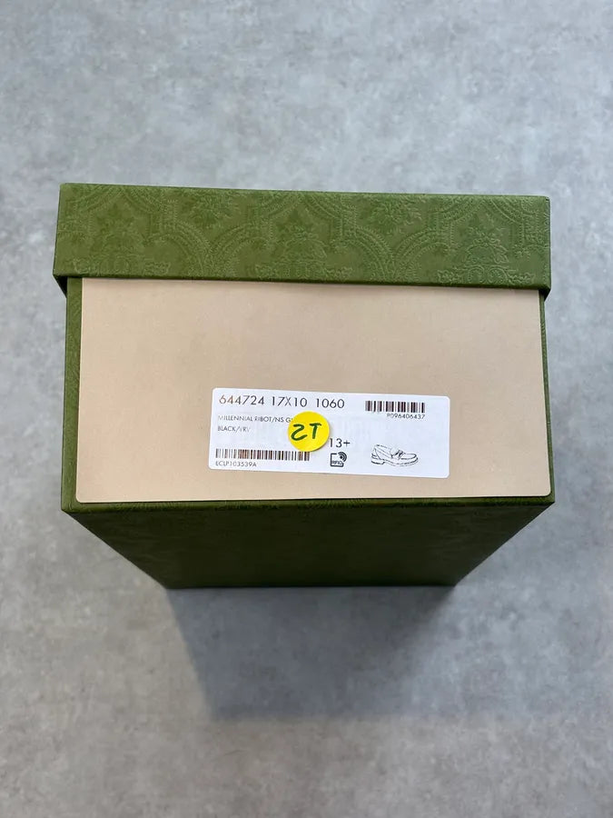 Gucci Millennial Ribot Web GG Black Leather Loafers RETUurL 13