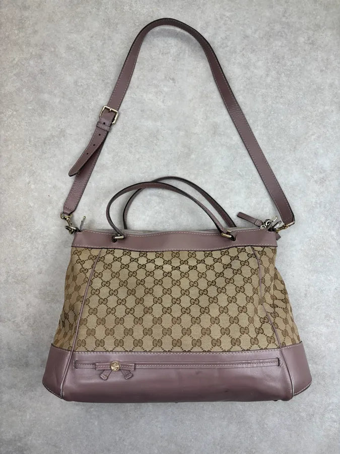 SS2011 Gucci Monogram Beige Abbey Bag by Frida Giannini lfrrnDl 4