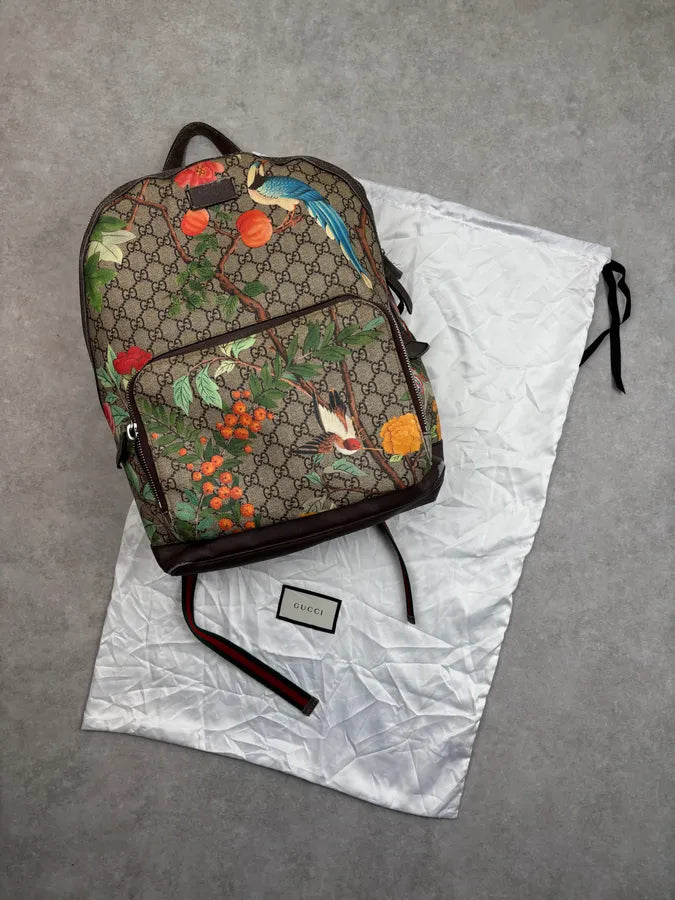 SS2016 Gucci Monogram Beige Flower Backpack by Alessandro Michele scZUgnP 2