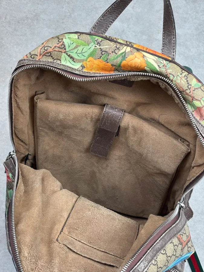 SS2016 Gucci Monogram Beige Flower Backpack by Alessandro Michele scZUgnP 18