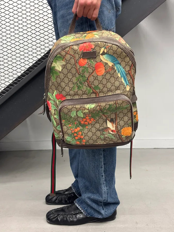 SS2016 Gucci Monogram Beige Flower Backpack by Alessandro Michele scZUgnP 4