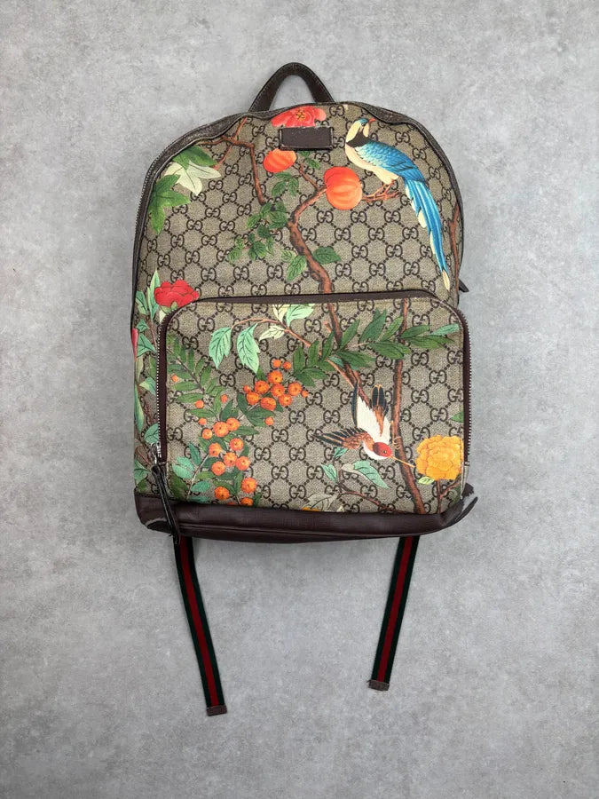 SS2016 Gucci Monogram Beige Flower Backpack by Alessandro Michele scZUgnP 5