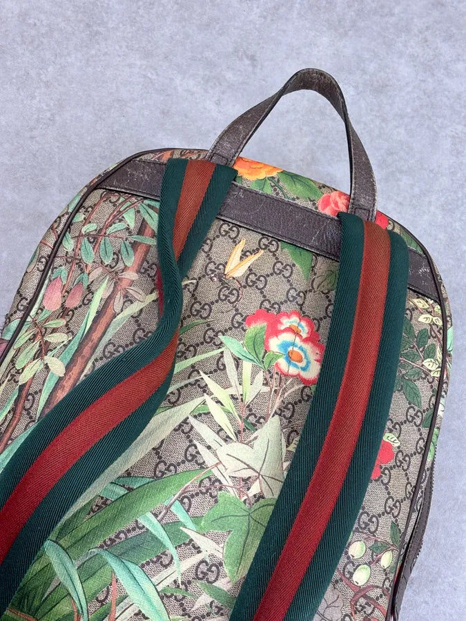 SS2016 Gucci Monogram Beige Flower Backpack by Alessandro Michele scZUgnP 17