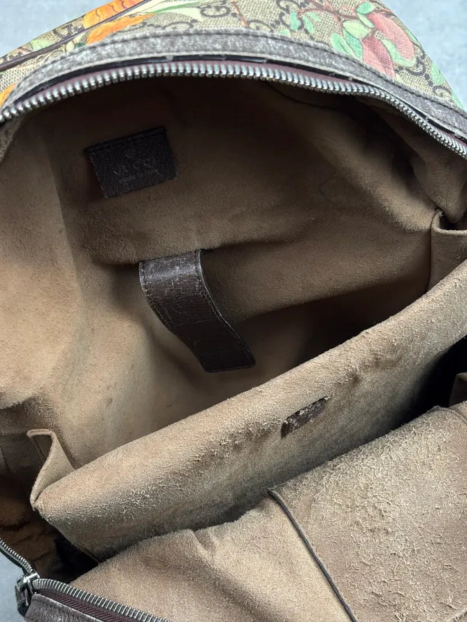 SS2016 Gucci Monogram Beige Flower Backpack by Alessandro Michele scZUgnP 21