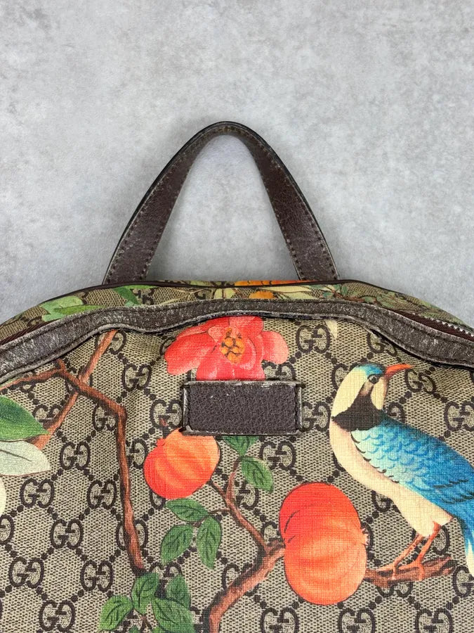SS2016 Gucci Monogram Beige Flower Backpack by Alessandro Michele scZUgnP 8