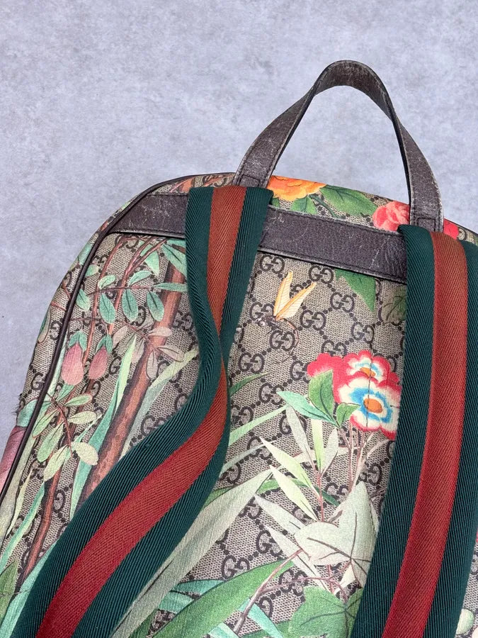SS2016 Gucci Monogram Beige Flower Backpack by Alessandro Michele scZUgnP 11