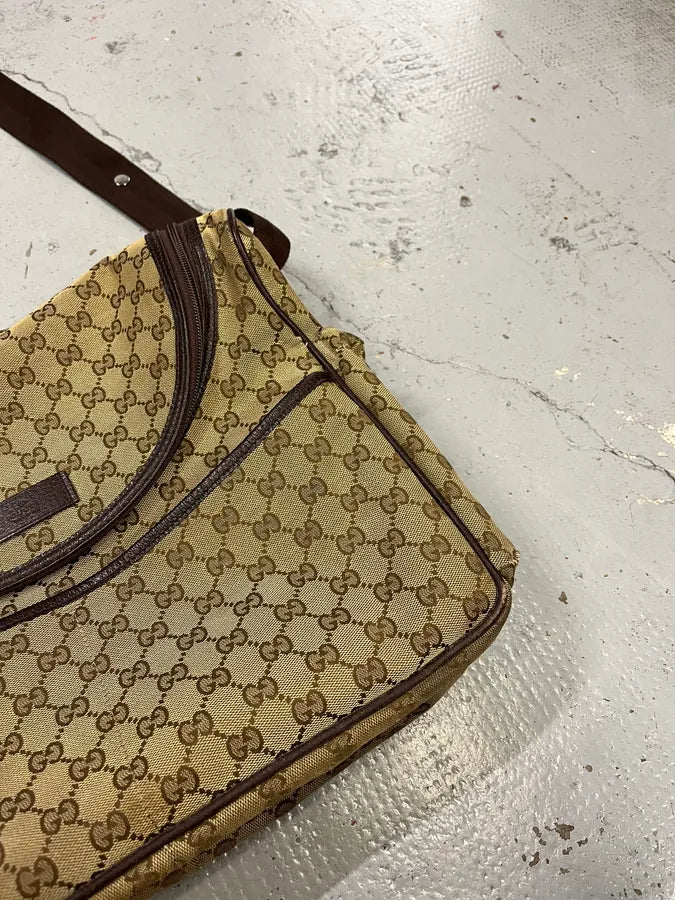 Gucci Monogram Beige Messenger Bag qphpoOI 3