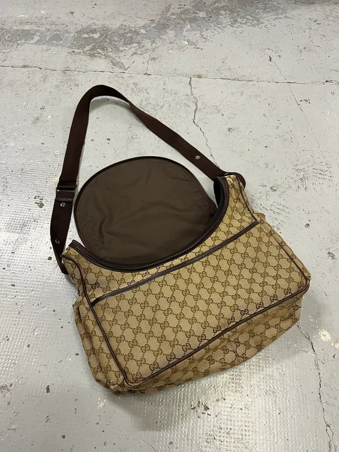 Gucci Monogram Beige Messenger Bag qphpoOI 6