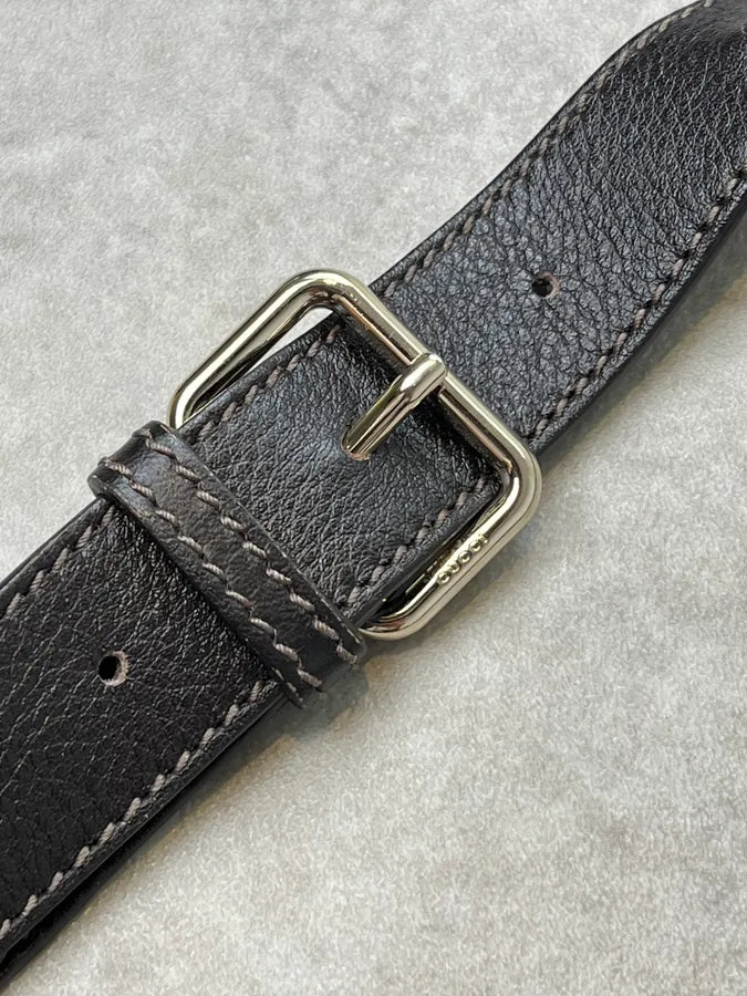 Gucci Monogram Black Leather Shoulder Bag yQfDtuF 6