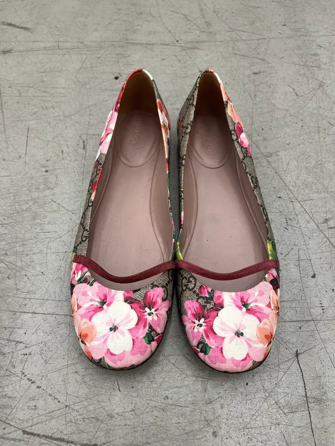 Gucci Monogram Floral Multicolor Ballet Flats pOUIQio 5