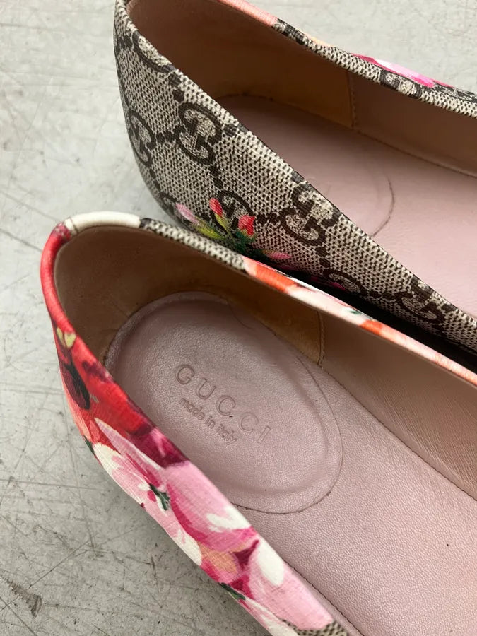 Gucci Monogram Floral Multicolor Ballet Flats pOUIQio 8