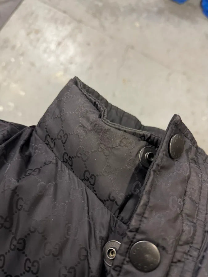 Gucci Monogram Reversible Black Puffer Jacket (L) 10
