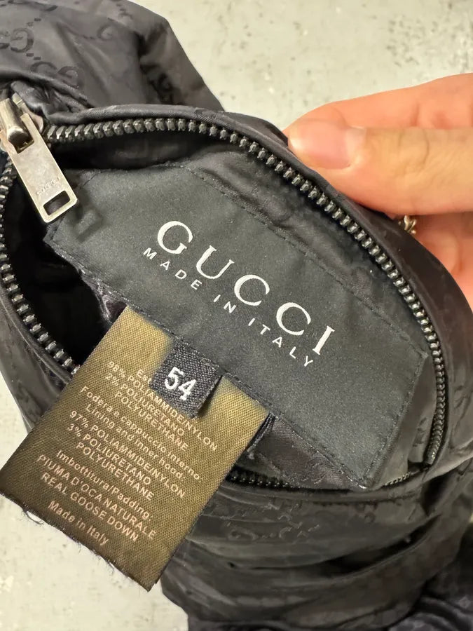 Gucci Monogram Reversible Black Puffer Jacket (L) 11