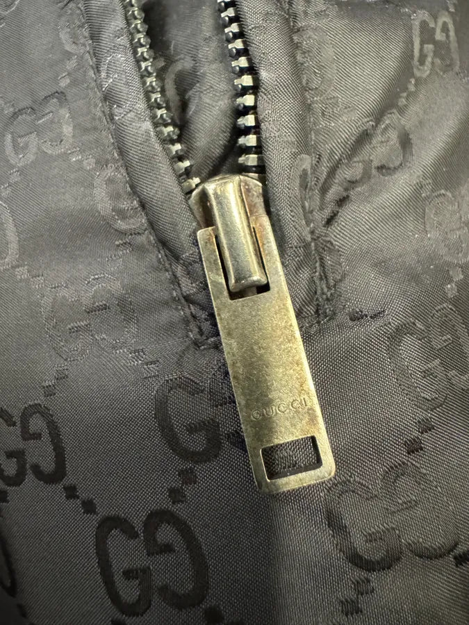Gucci Monogram Reversible Black Puffer Jacket (L) 12