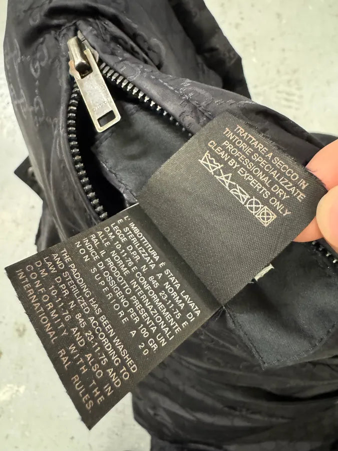 Gucci Monogram Reversible Black Puffer Jacket (L) 13