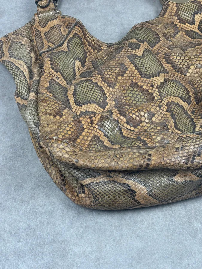 Gucci Moutarde Python Leather Charlotte Hobo Handle Bag sbNqRgr 6