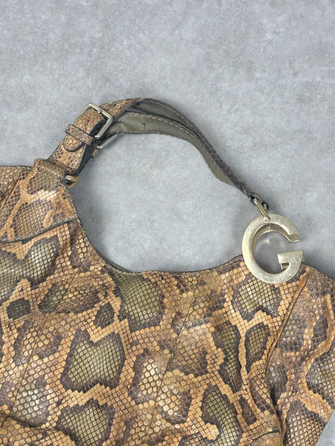 Gucci Moutarde Python Leather Charlotte Hobo Handle Bag sbNqRgr 7