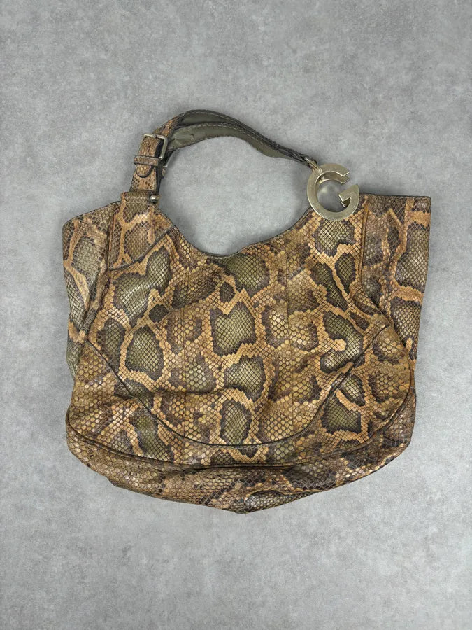 Gucci Moutarde Python Leather Charlotte Hobo Handle Bag sbNqRgr 4