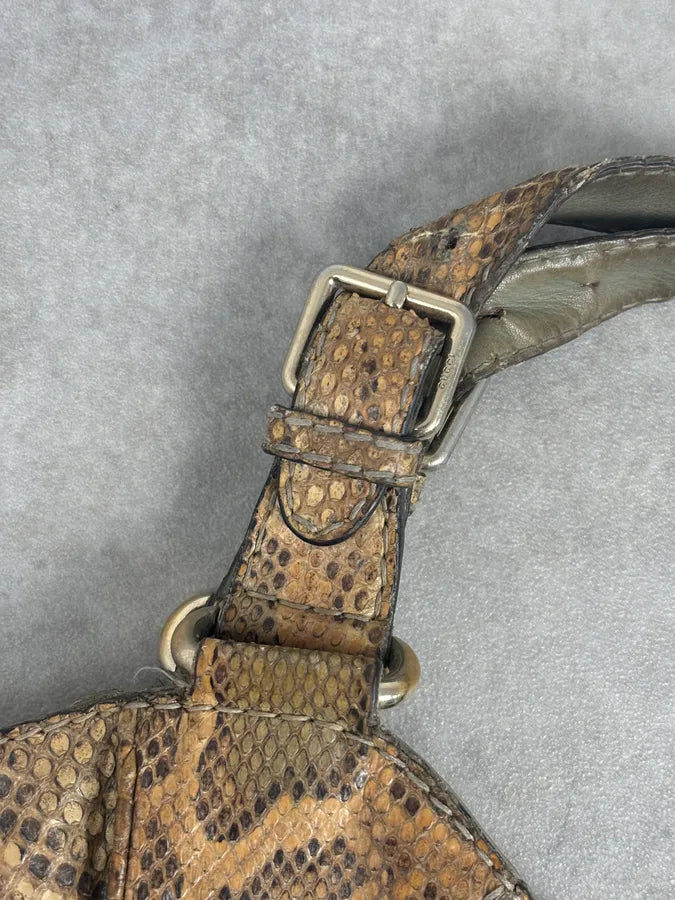 Gucci Moutarde Python Leather Charlotte Hobo Handle Bag sbNqRgr 9