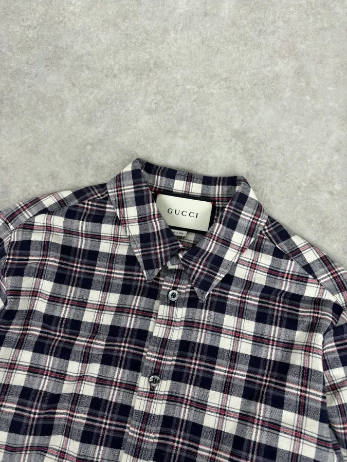 SS2016 Gucci Checkered Floral Shirt uzQzXuL 3