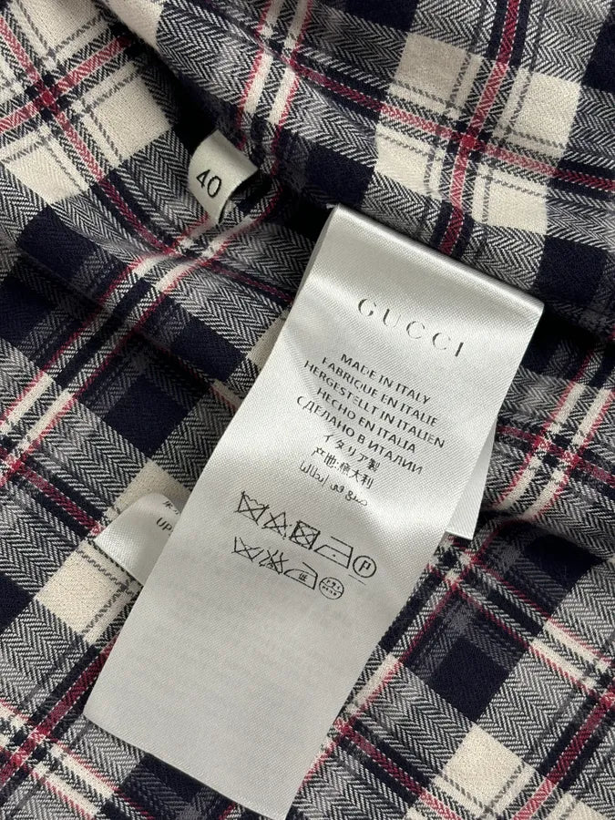 SS2016 Gucci Checkered Floral Shirt uzQzXuL 10