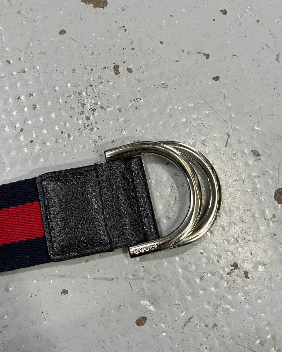 Gucci Navy & Red Canvas Belt  xVIMDiH 5