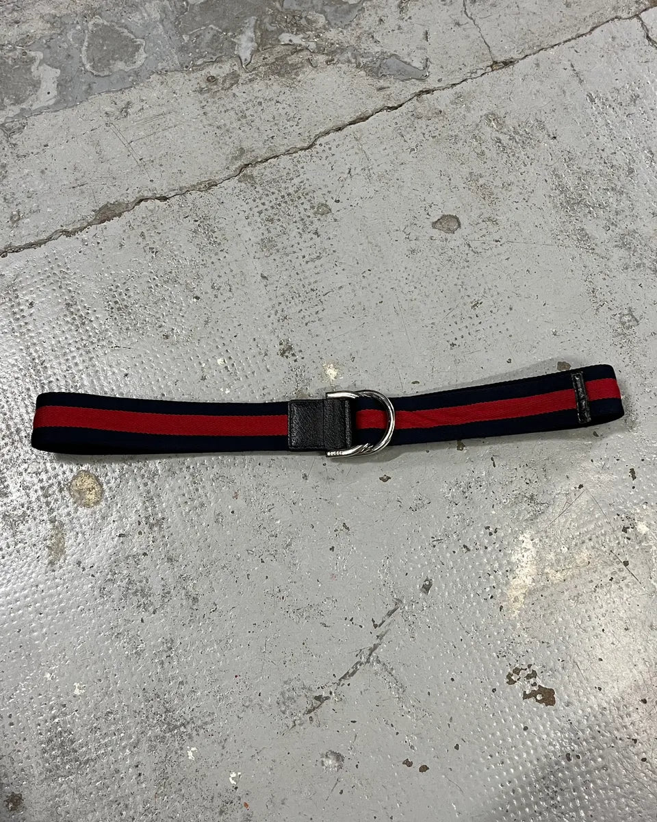 Gucci Navy & Red Canvas Belt  xVIMDiH 7