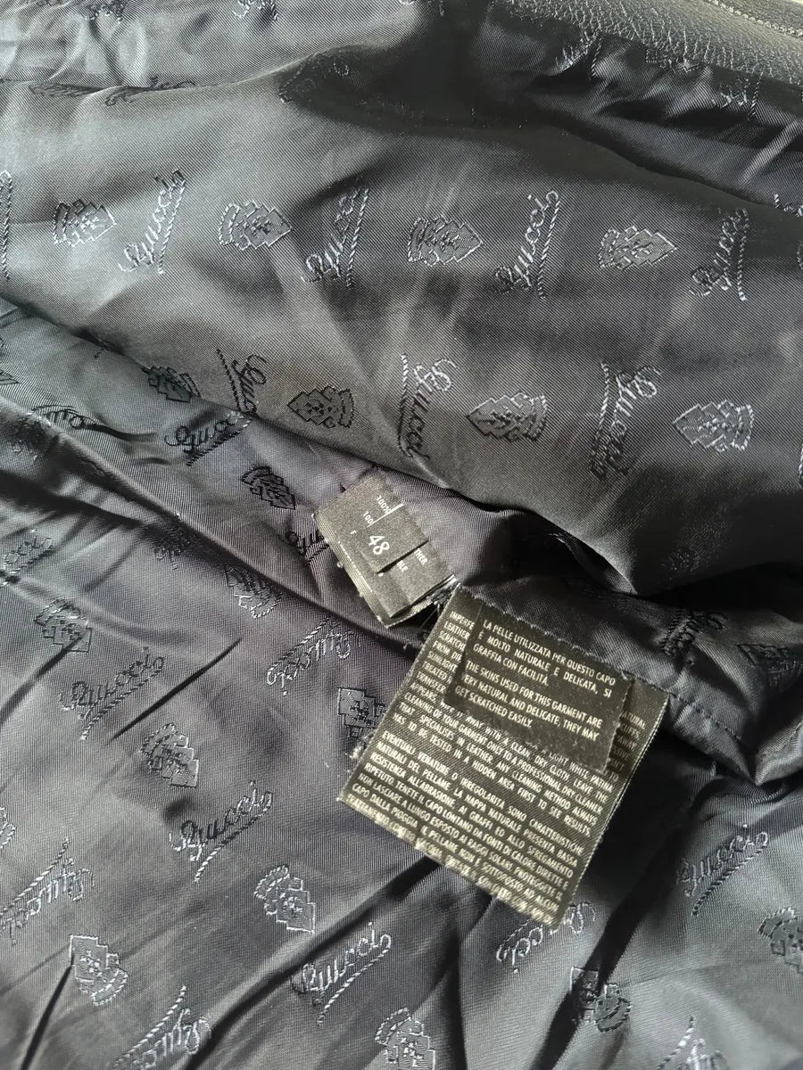 Gucci Navy Biker Leather Jacket by Frida Giannini (M) ltpcUIg 9