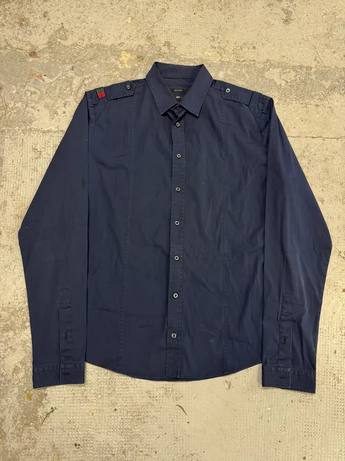 Gucci Navy Blue Signature Shirt xbwicky 0