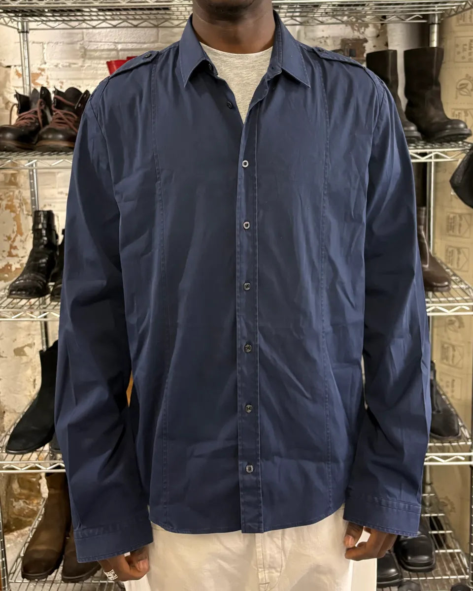 Gucci Navy Blue Signature Shirt xbwicky 1