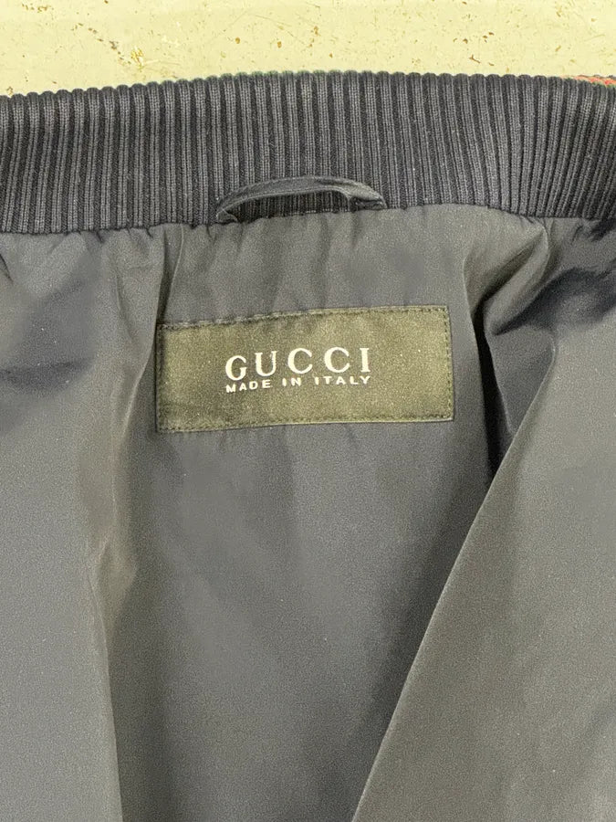 SS2009 Gucci Navy Madonna Military Nylon Jacket lKZBwPX 10