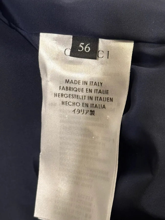 SS2009 Gucci Navy Madonna Military Nylon Jacket lKZBwPX 11