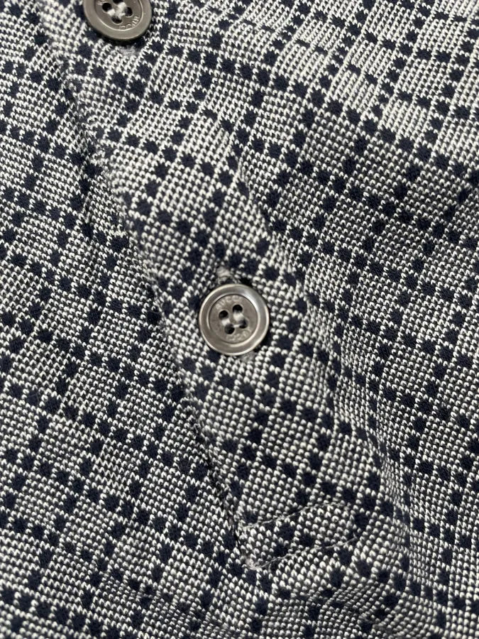 2010s Gucci Navy Diamond-Patterned Polo gIvfWil 5